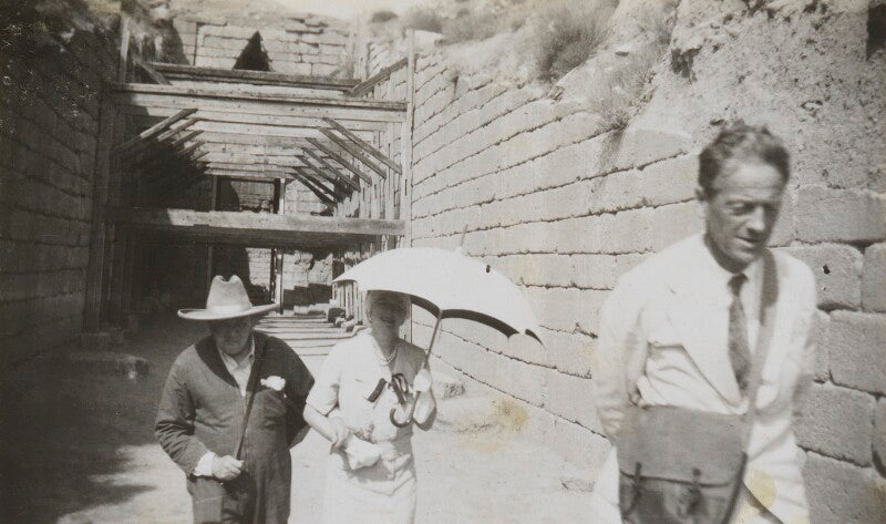 Winston churchill; clementine ogilvy spencer churchill (née hozier), baroness spencer churchill; walter edward guinness, 1st baron moyne of bury st edmunds npg ax183192