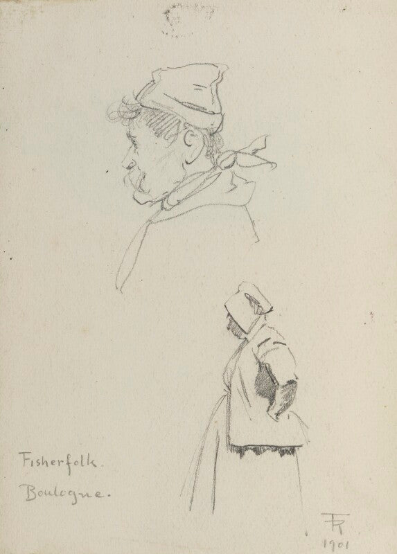 'fisherfolk: boulogne' (unknown sitters) npg d43105