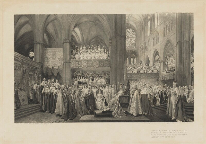 The coronation ceremony of his most gracious majesty king george v in westminster abbey. 22nd june 1911 npg d10703