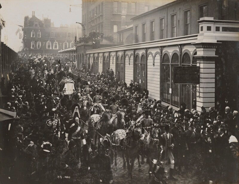Queen victoria's funeral procession entering paddington station npg p1700(55)