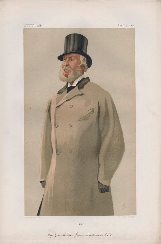 Hon. james william bosville macdonald ('men of the day. no. 128. "jim"') npg d43738