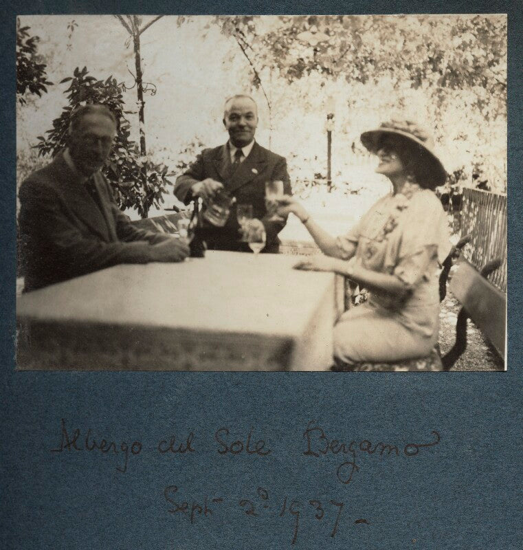 Albergo del sole, bergamo' (philip edward morrell; lady ottoline morrell and an unknown man) npg ax144123
