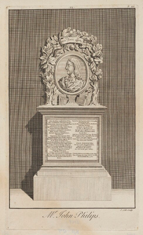 Monument to john philips in westminster abbey npg d40189