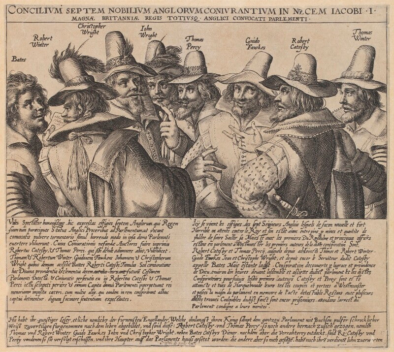 The gunpowder plot conspirators, 1605 npg 334a
