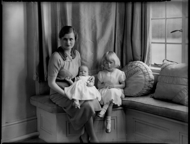 Hon. mary cecilia mcnair scott (née berry) and children npg x151351