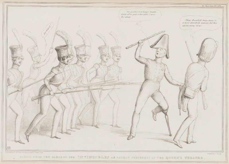 Scene from the farce of the invincibles as lately performed at the queen's theatre npg d41525