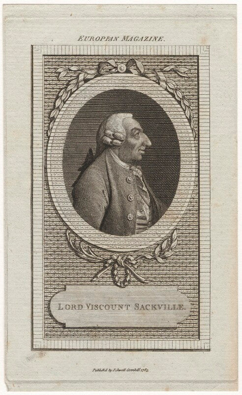 George sackville germain, 1st viscount sackville npg d5874