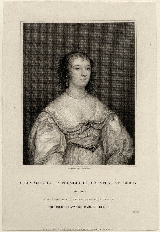 Charlotte stanley (née de la trémoille), countess of derby npg d28419