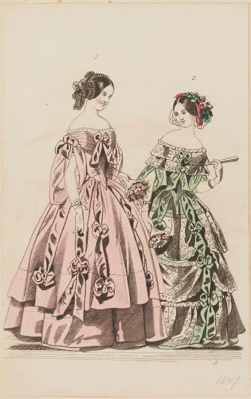 Ball dress and evening dress, february 1847 npg d47970