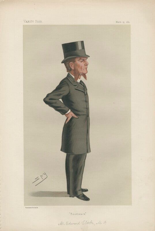 Sir edward george clarke ('statesmen. no. 323.') npg d43949