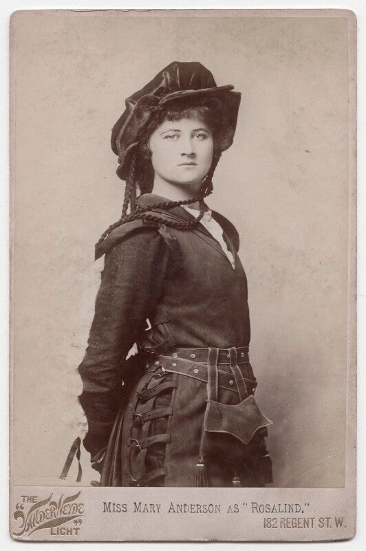 Mary anderson (mrs de navarro) as rosalind in 'as you like it' npg x193194