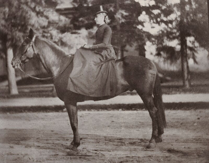 Mary berenson (née smith) on her horse anticellere at smith college npg ax160580