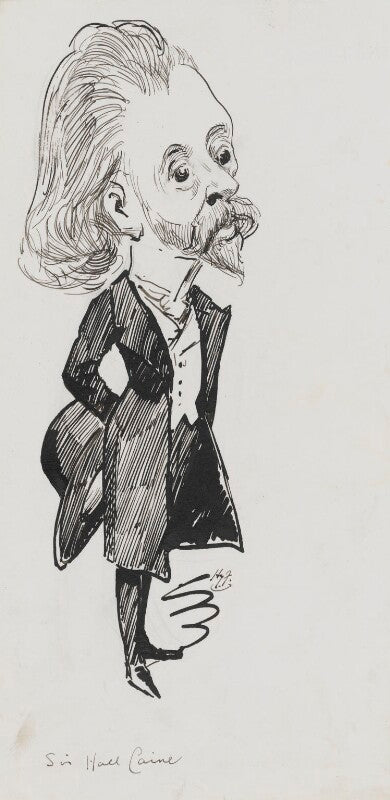 Sir (thomas henry) hall caine npg 3436