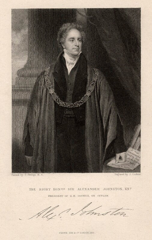 Sir alexander johnston npg d9314