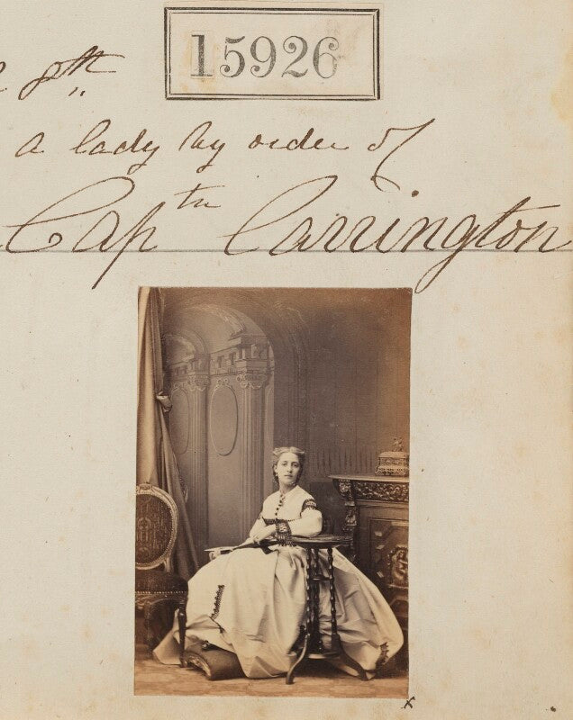 Unknown woman ('a lady by order of captain carrington') npg ax63856