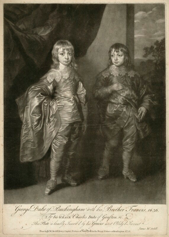George villiers, 2nd duke of buckingham and lord francis villiers npg d28164