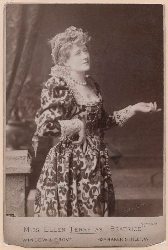 Ellen terry as beatrice in 'much ado about nothing' npg x197417