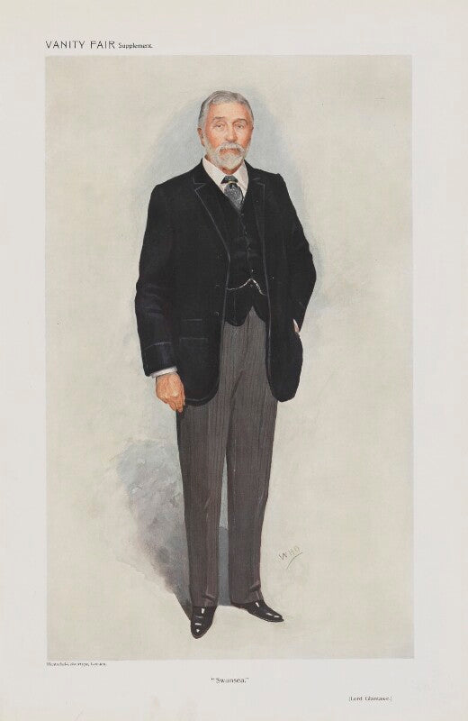 John jones jenkins, 1st baron glantawe ('men of the day. no. 1253. "swansea."') npg d45583