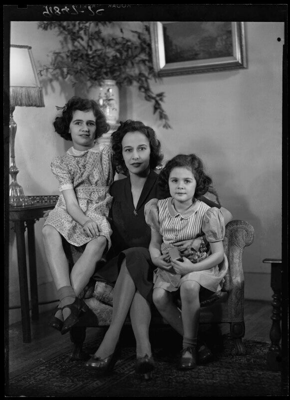 Antonia (née snagge), lady doughty tichborne with her daughters npg x73133