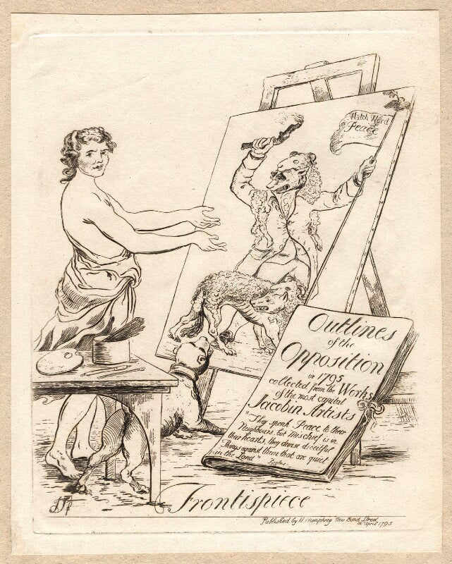 'frontispiece' (charles james fox; william wilberforce) npg d9561