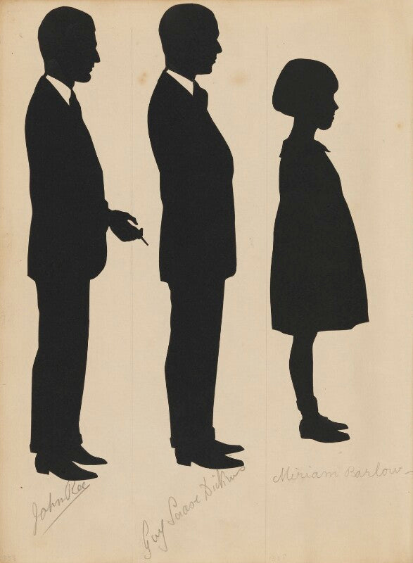 John roe; guy edward scrase dickens; miriam barlow npg d46597