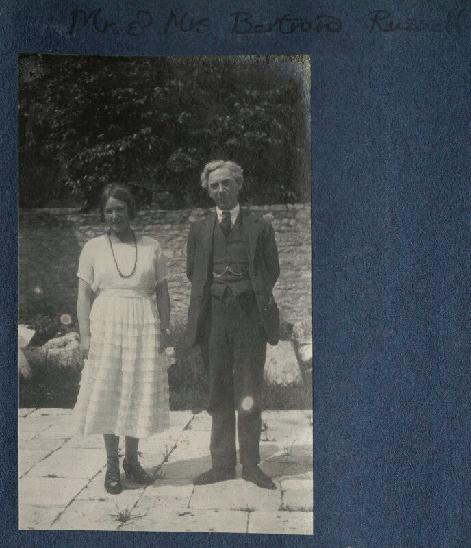 Dora winifred russell (née black); bertrand russell npg ax141363