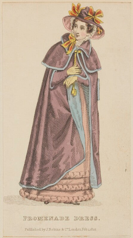 'promenade dress', february 1825 npg d47553