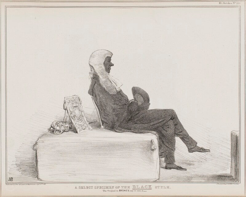 Henry brougham, 1st baron brougham and vaux ('a select specimen of the black style') npg d41220