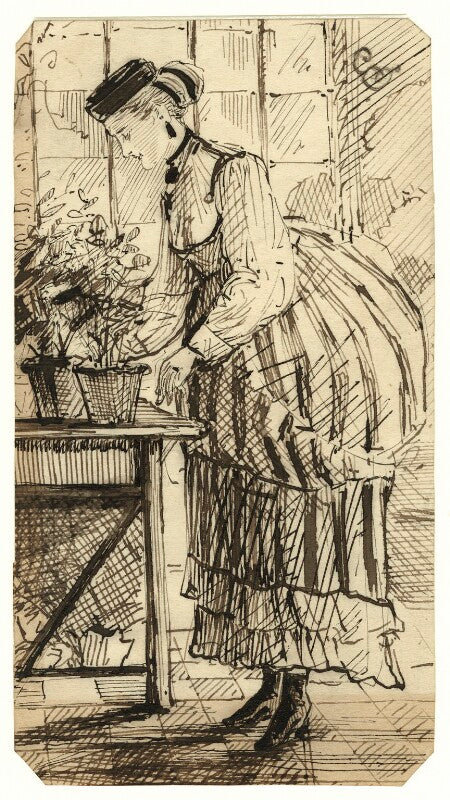 Figure study of an unknown woman npg d23194