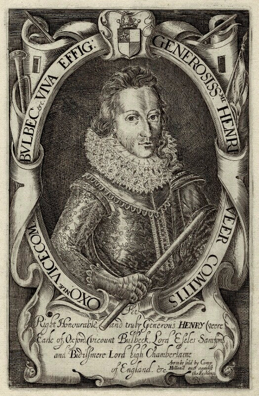 Henry de vere, 18th earl of oxford npg d33727