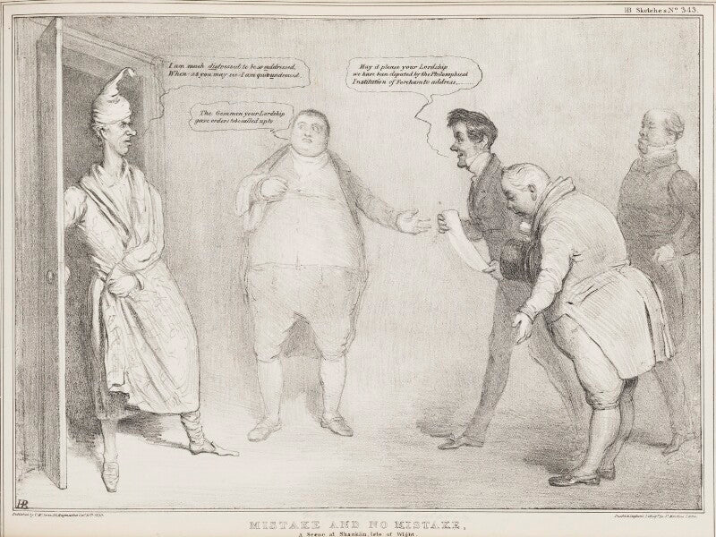 Mistake and no mistake (henry brougham, 1st baron brougham and vaux) npg d41278