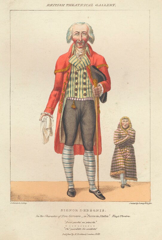 Guiseppe de begnis as don geronio in 'turcoin italia' npg d2644