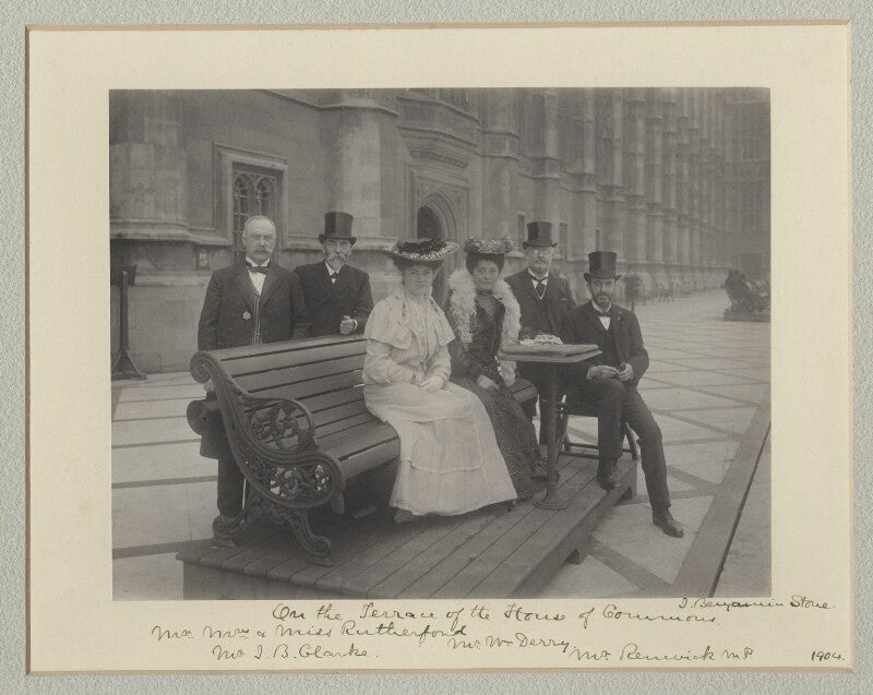 Group on the terrace of the house of commons npg x135134