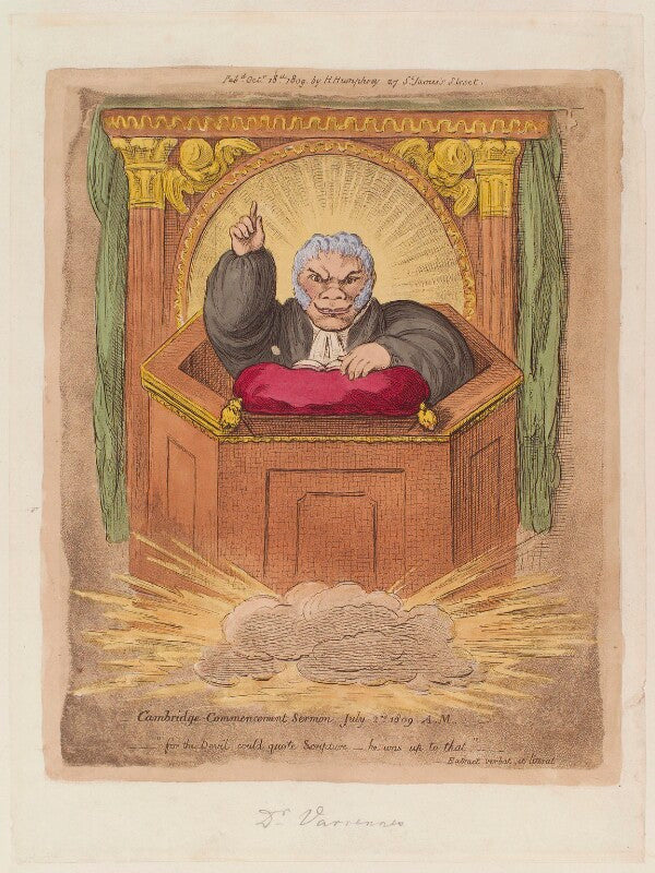 'cambridge commencement sermon, july 2nd 1809' npg d12932