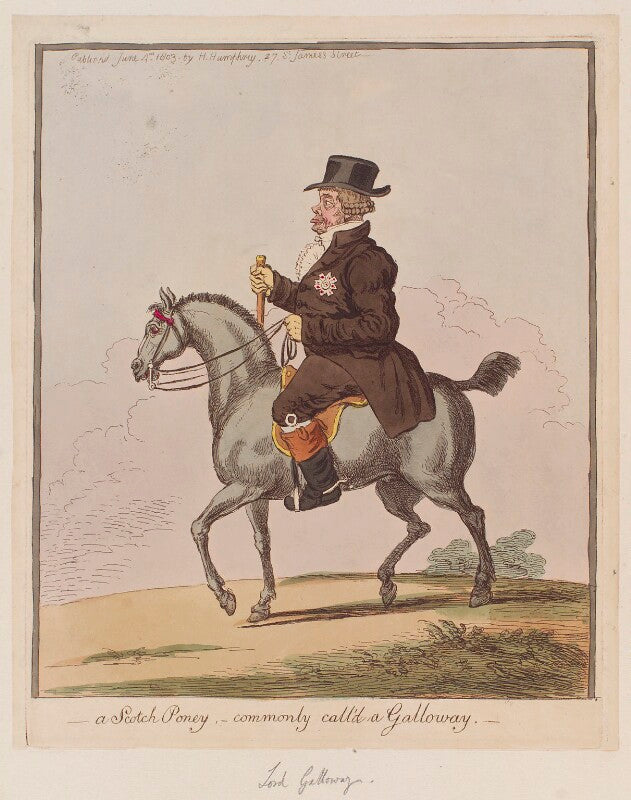 John stewart, 7th earl of galloway ('a scotch poney, commonly call'd a galloway') npg d12812