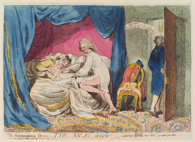 'the accomodating spouse; tyr nn es delight! coming york over her; or what you like' npg d12999