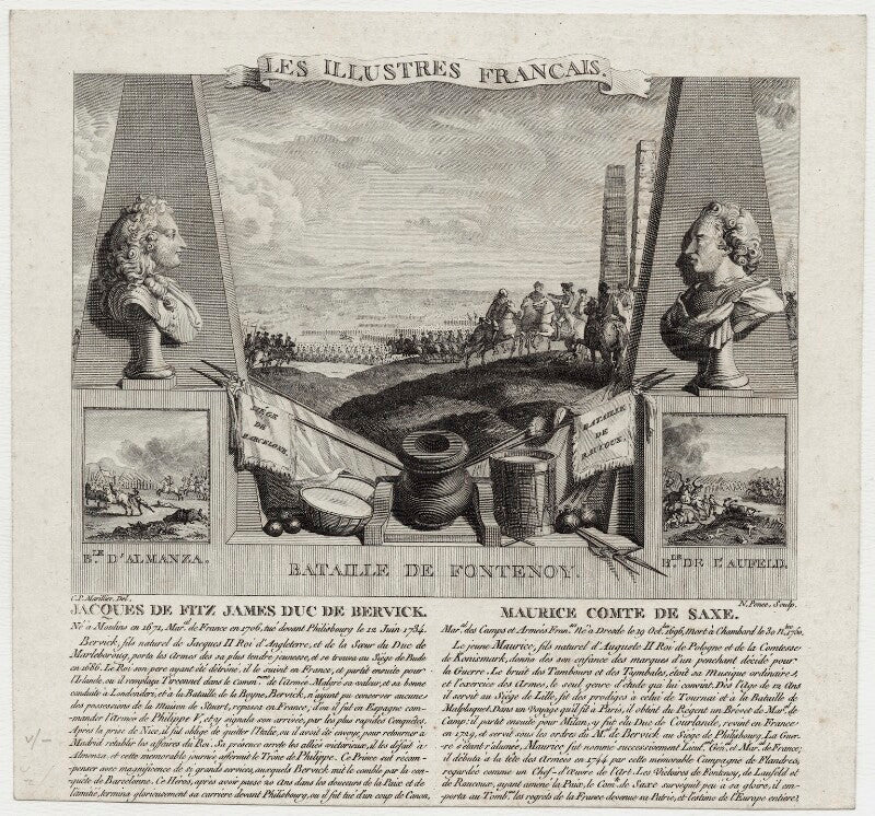 James fitzjames, duke of berwick upon tweed and maurice de saxe npg d30847