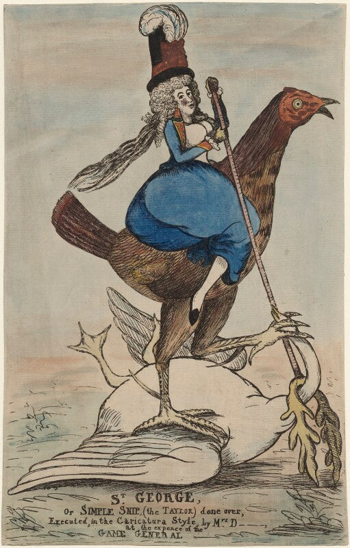 Possibly mrs duberly (née howard) ('st george, or simple snip, (the taylor) done over') npg d48659