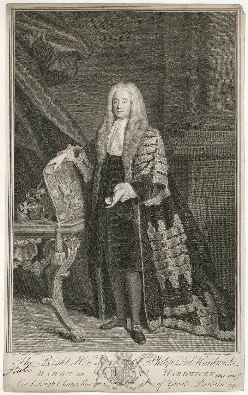 Philip yorke, 1st earl of hardwicke npg d35417