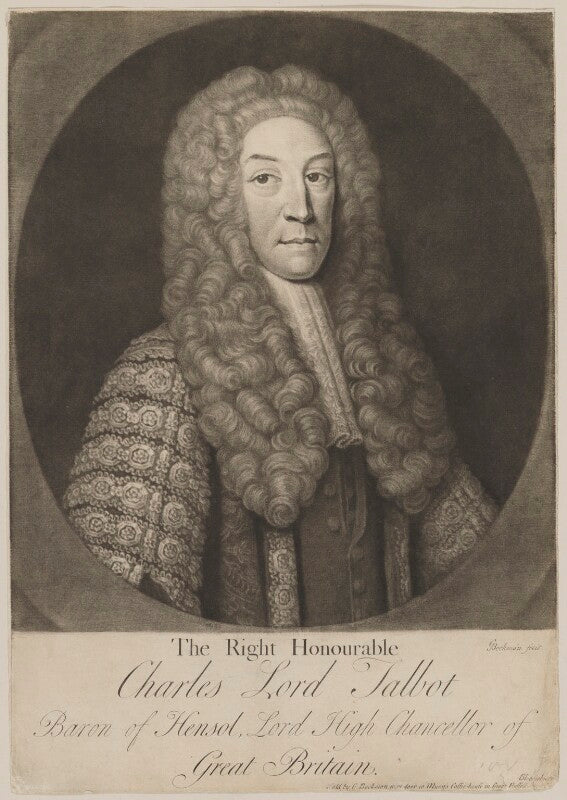 Charles talbot, 1st baron talbot of hensol npg d40537