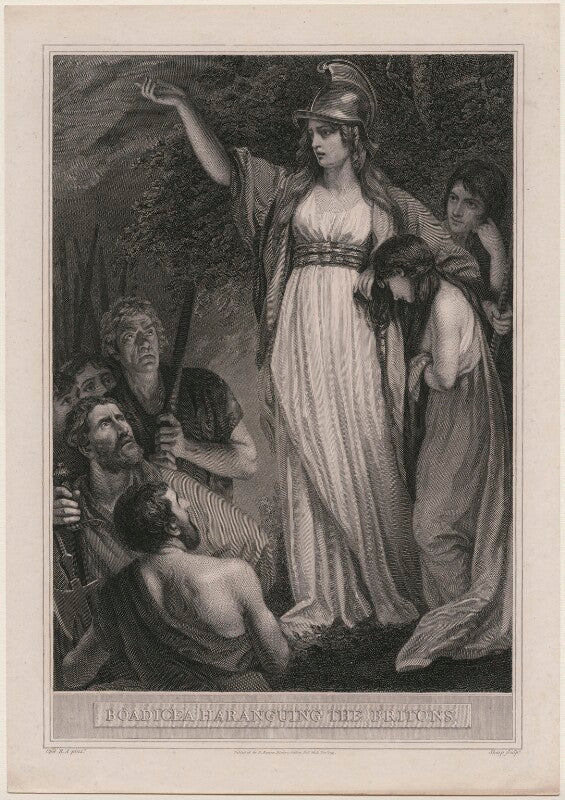 Boadicea haranguing the britons (called boudicca (boadicea)) npg d11080