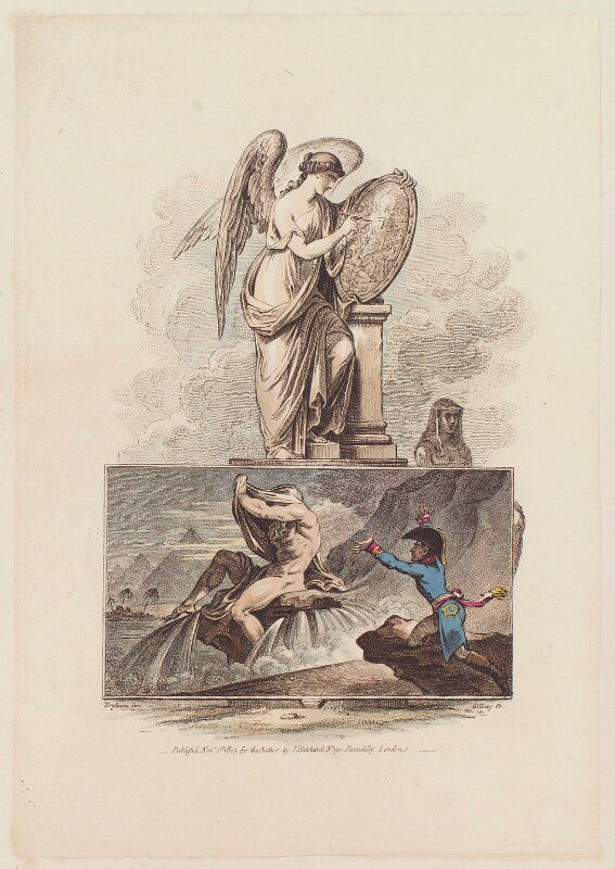 Frontispiece to henry tresham's 'britannicus to buonaparte: an heroic epistle' (napoléon bonaparte) npg d12630