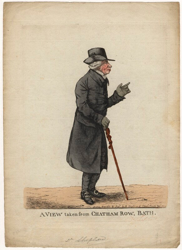 John shepherd ('a view taken from chatham row, bath') npg d8214