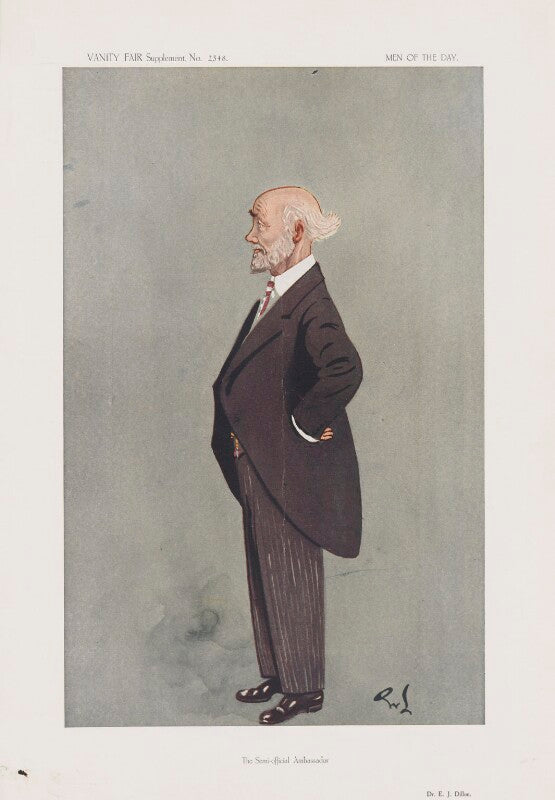 Emile joseph dillon ('men of the day. no. 2348. "the semi official ambassador."') npg d45738