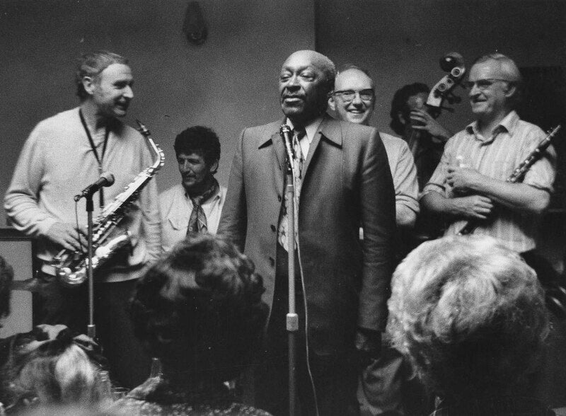 Bruce turner; bill coleman; john chilton; wally falkes and two unknown band members npg x210185