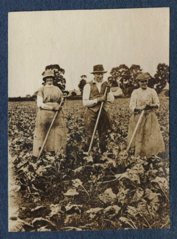 Clive bell and two farm workers npg ax140518