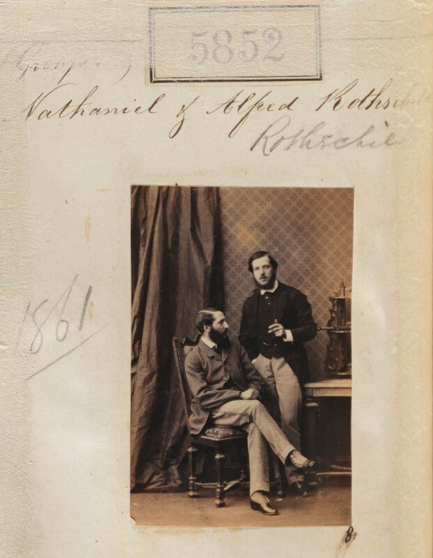 Nathaniel mayer ('natty') de rothschild, 1st baron rothschild; alfred charles de rothschild npg ax55806