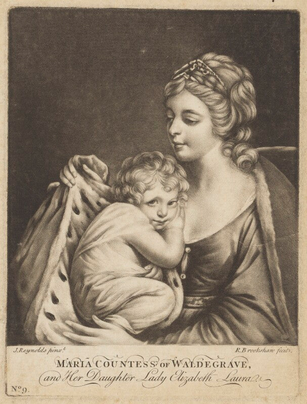 Elizabeth laura (waldegrave), countess waldegrave; maria (née walpole), duchess of gloucester and edinburgh npg d10800