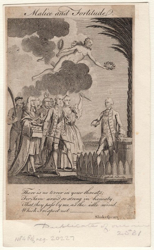 John wilkes ('malice and fortitude') npg d8505