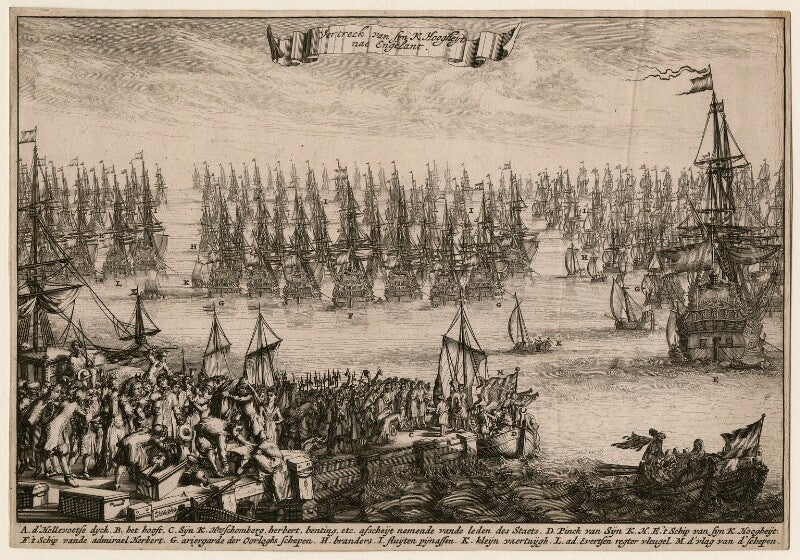 King william iii ('the departure of his royal highness for england') npg d22616